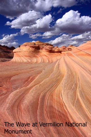 The Wave at Vermillion National Monument Arizona