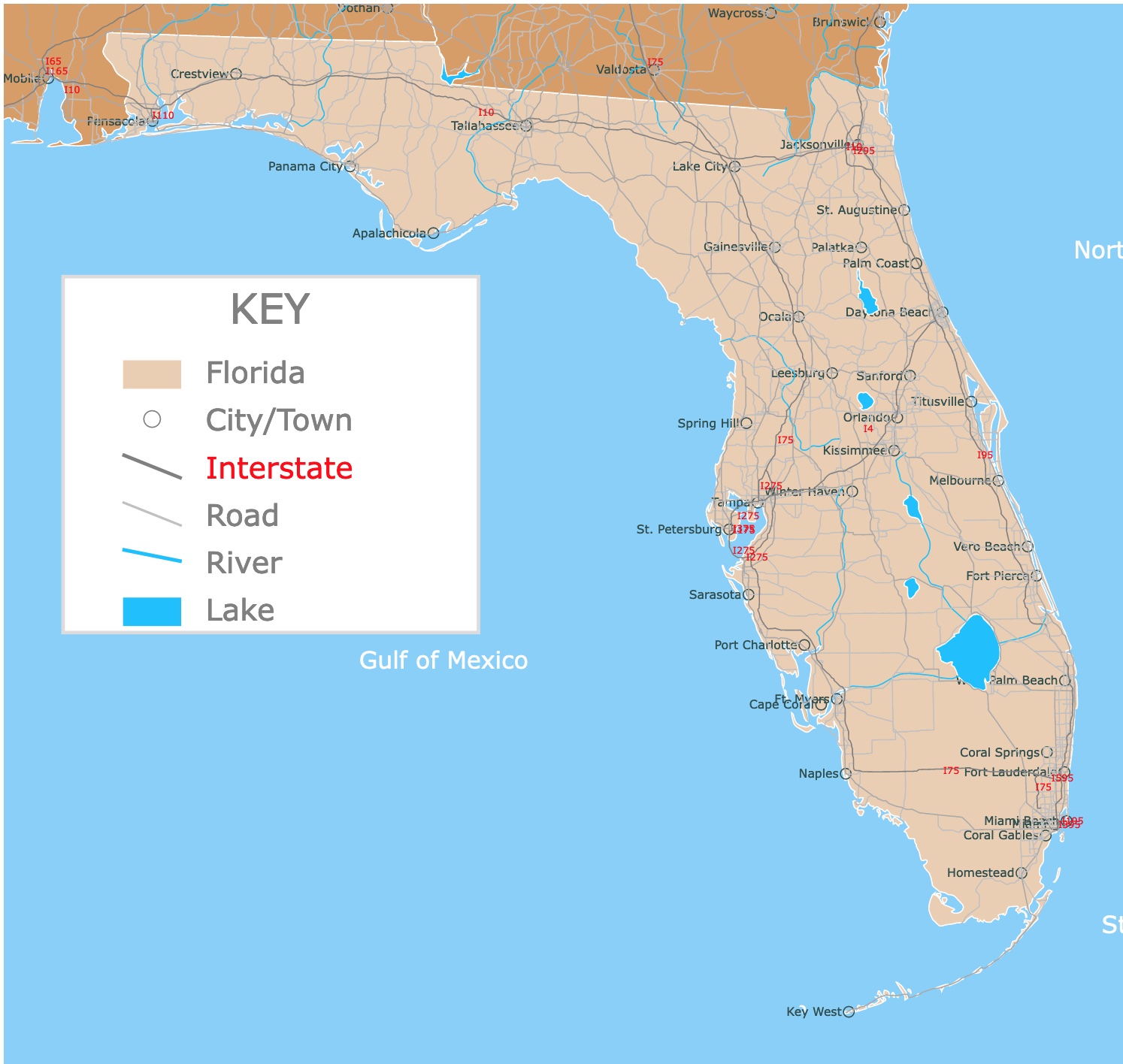Map of Florida