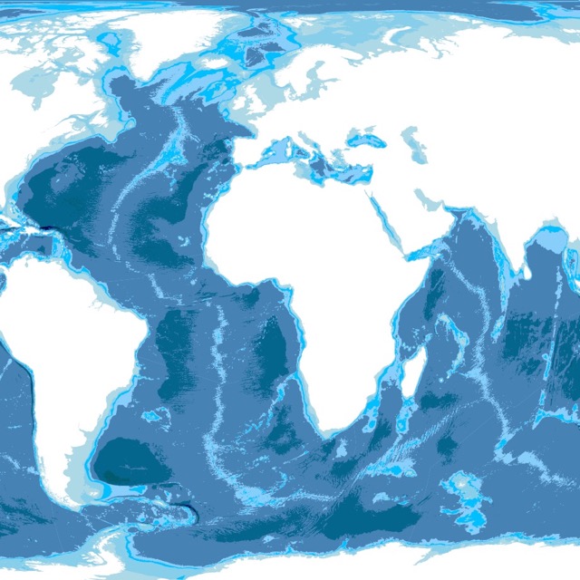 World Bathymetry map
