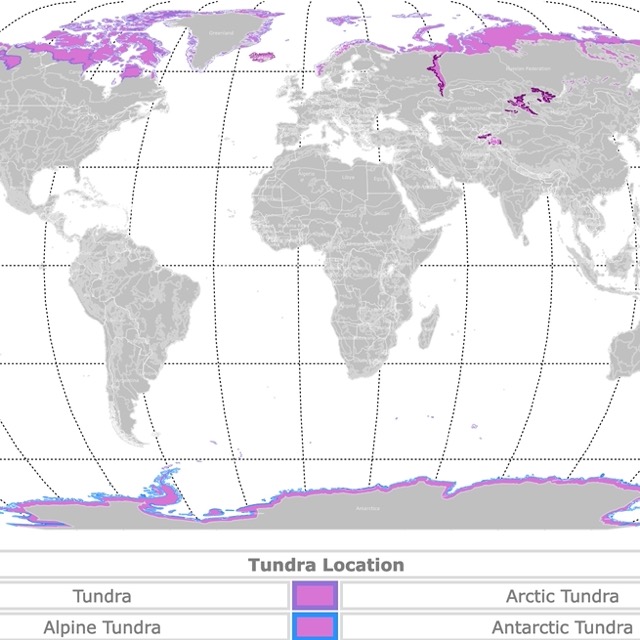 Map of World Tundra
