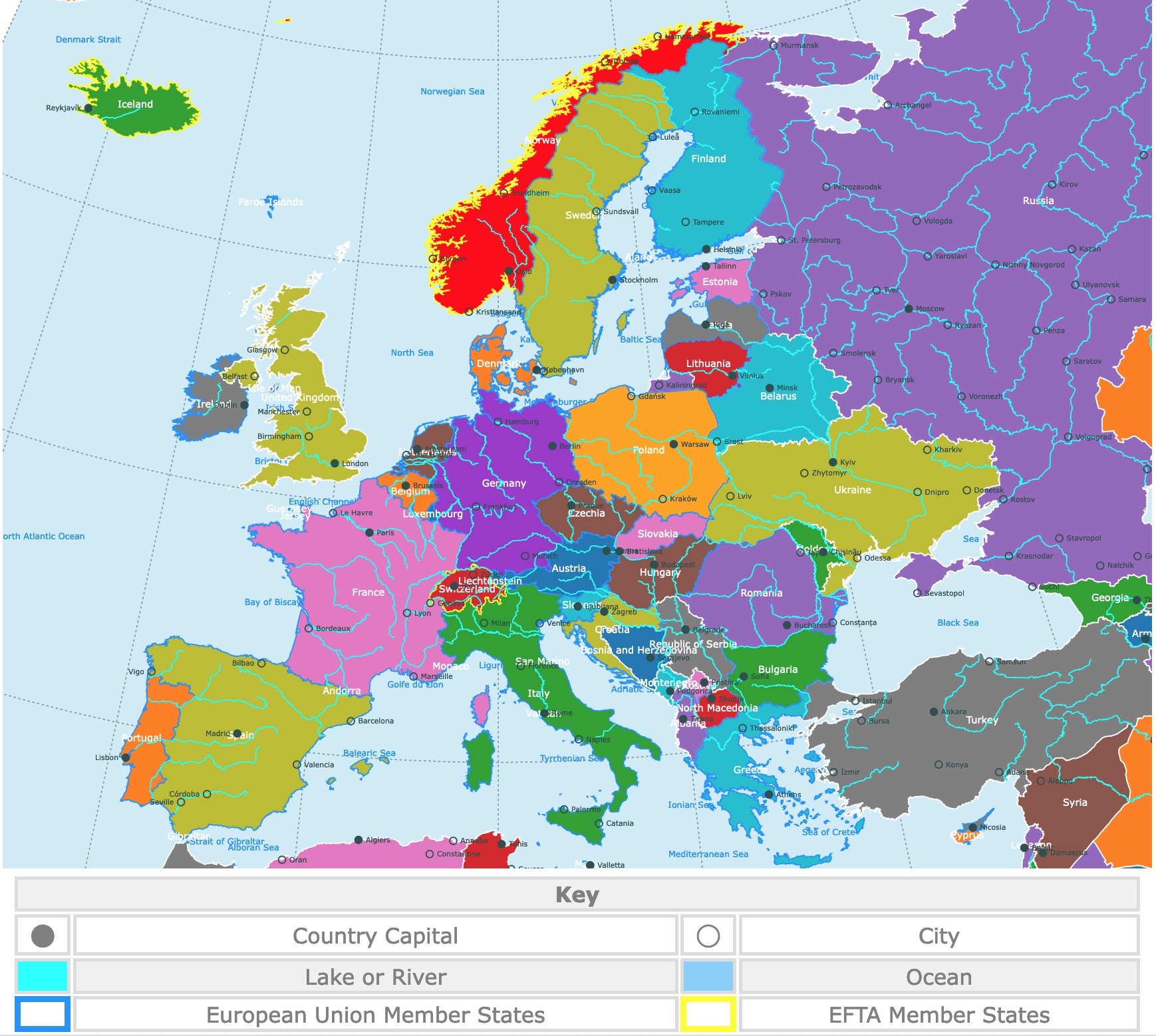 Map of Europe
