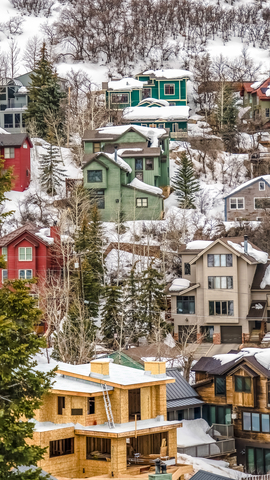 View of Park City Utah hoses